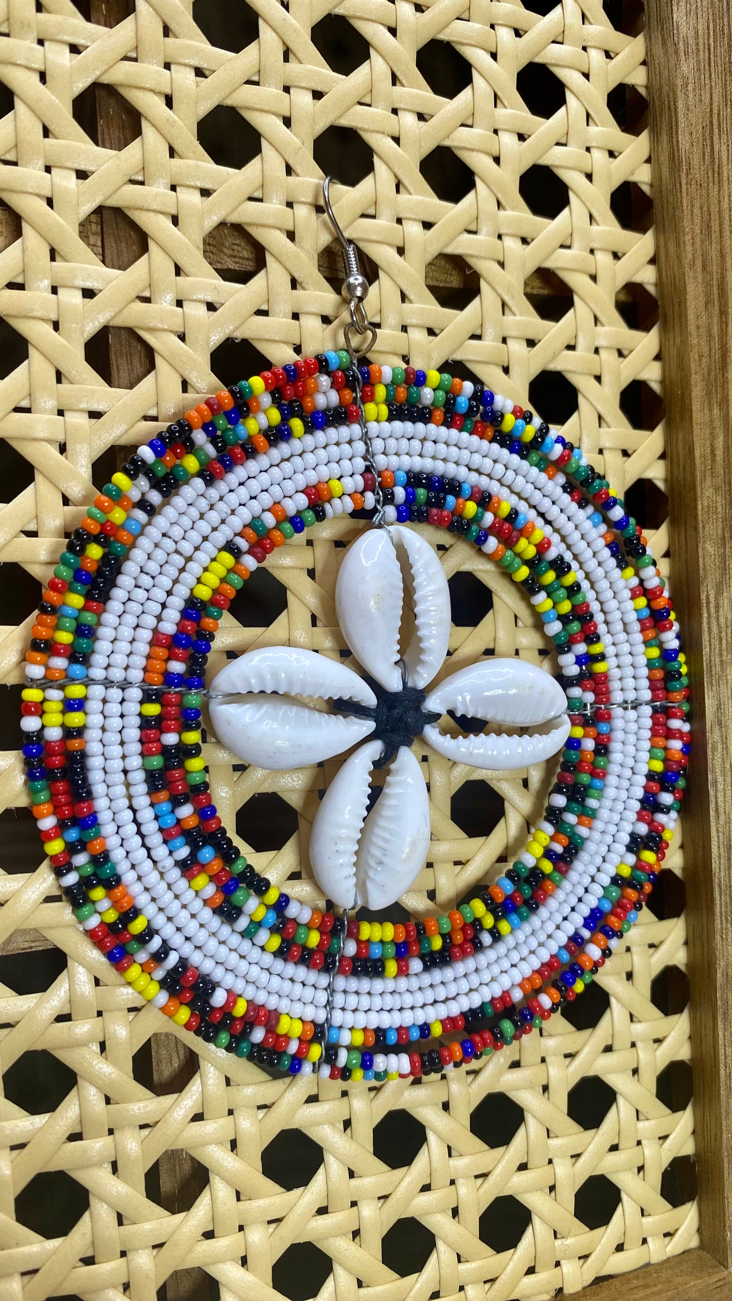 Cowry Pinwheel Earring
