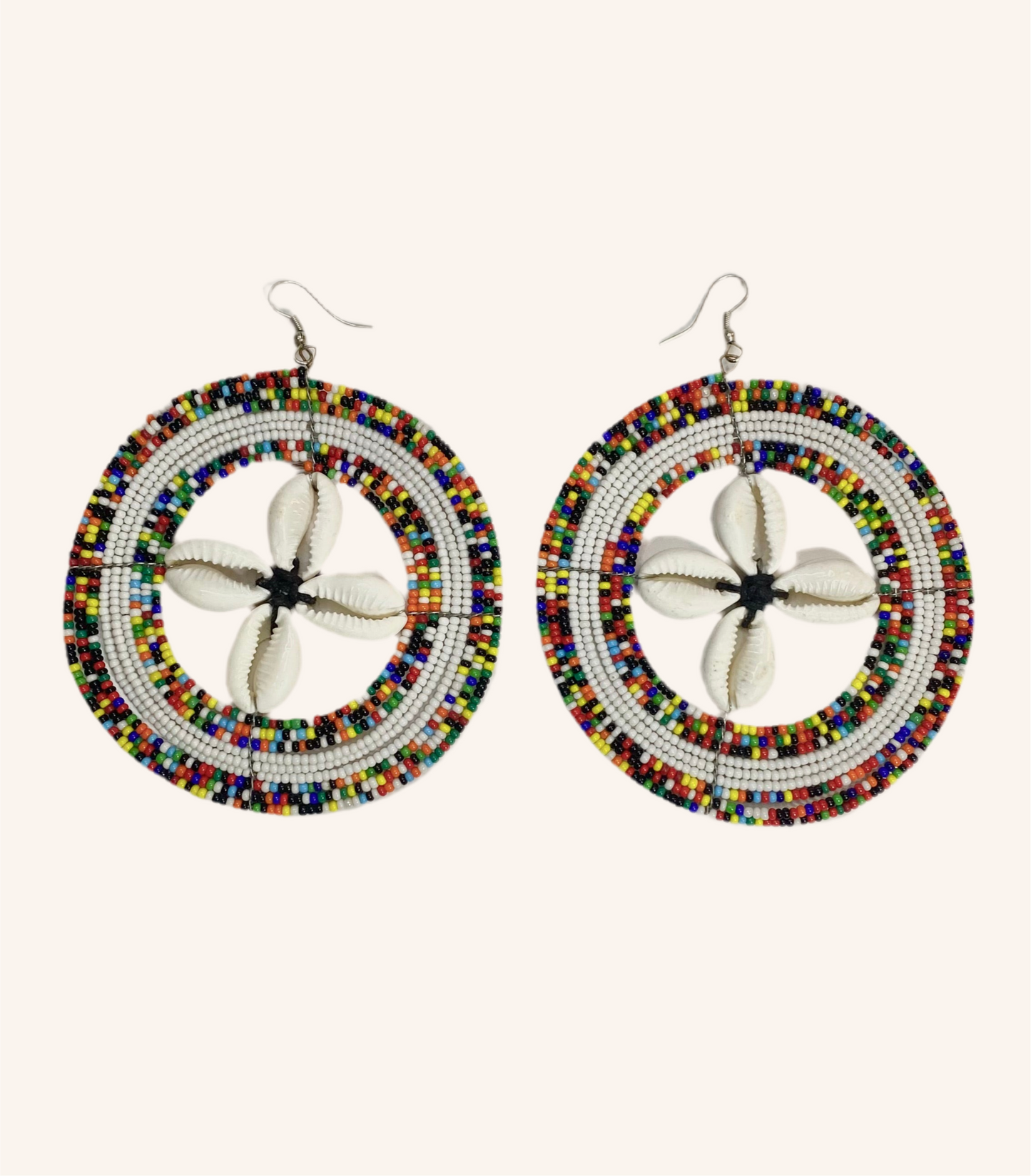 Cowry Pinwheel Earring