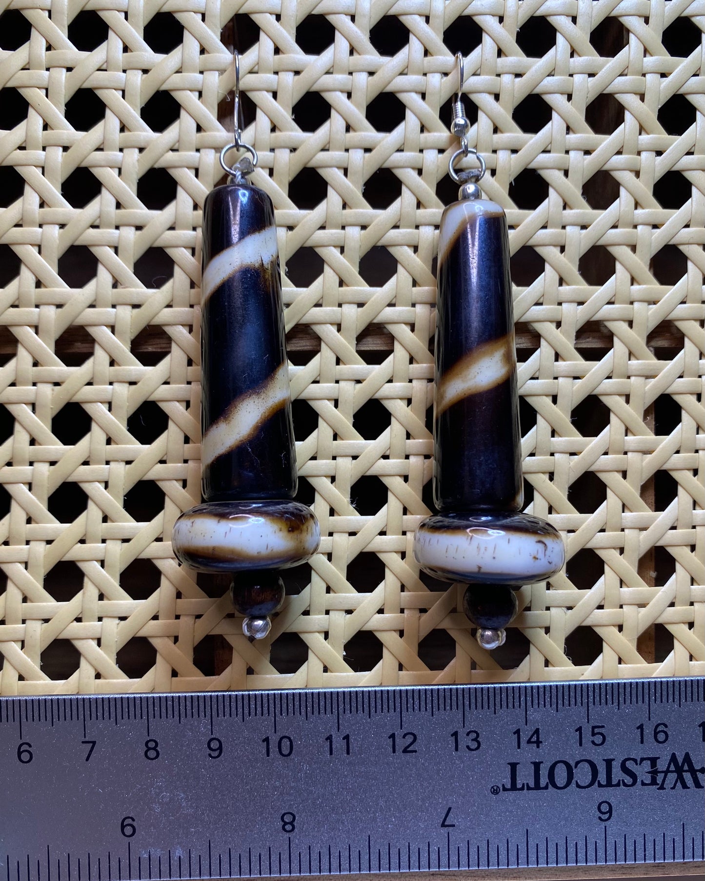 Natural Spiral Teardrop Earring