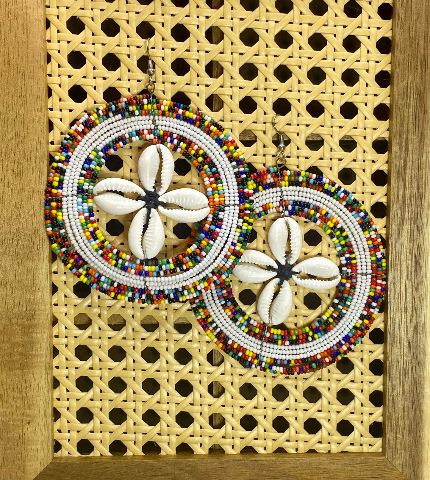 Cowry Pinwheel Earring