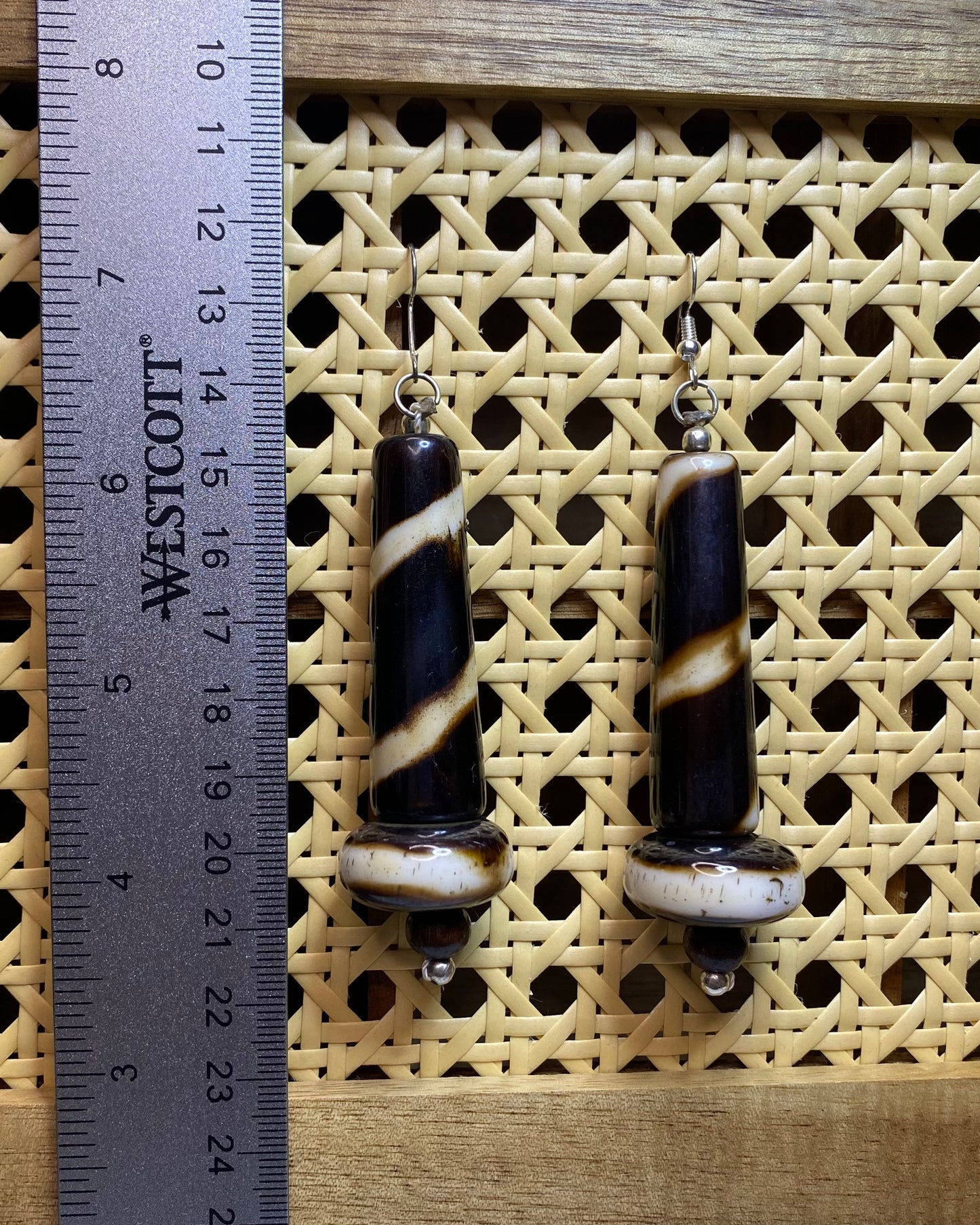 Natural Spiral Teardrop Earring