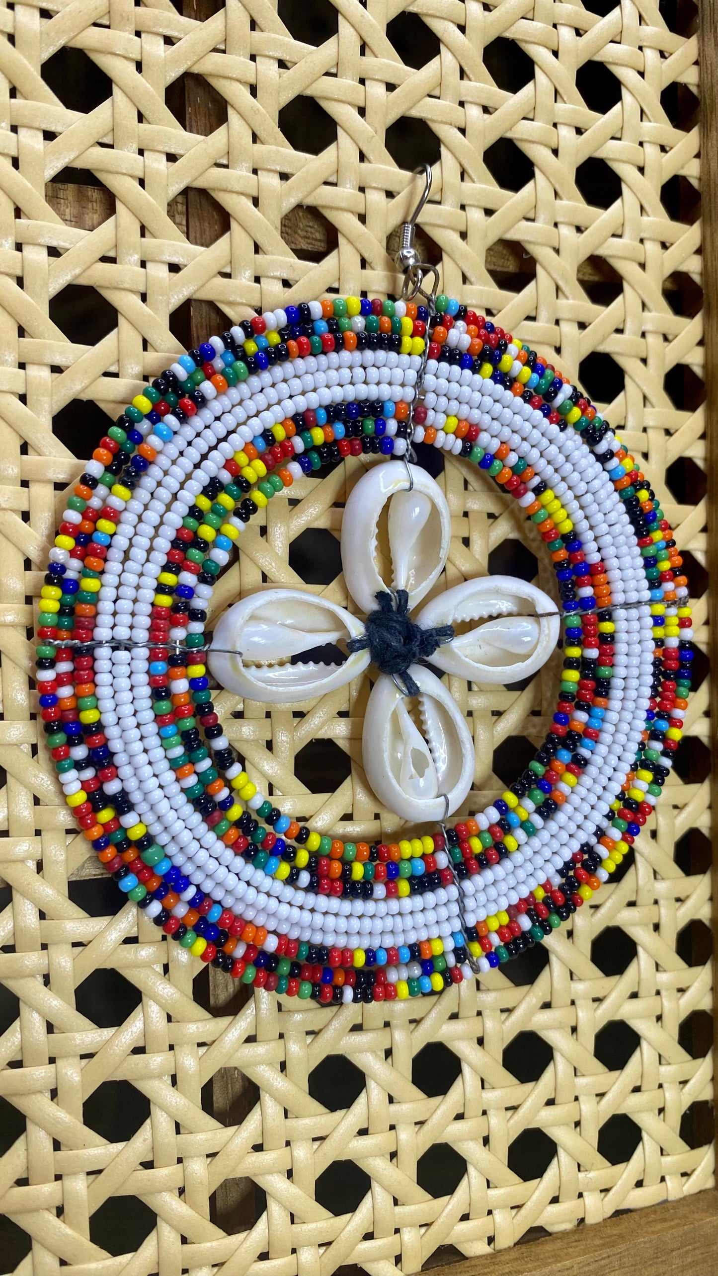 Cowry Pinwheel Earring